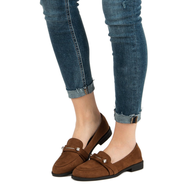 Nio Nio Camelowe Mokasyny brązowe 1