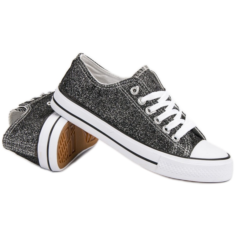 Czarne Trampki Z Borkatem 1