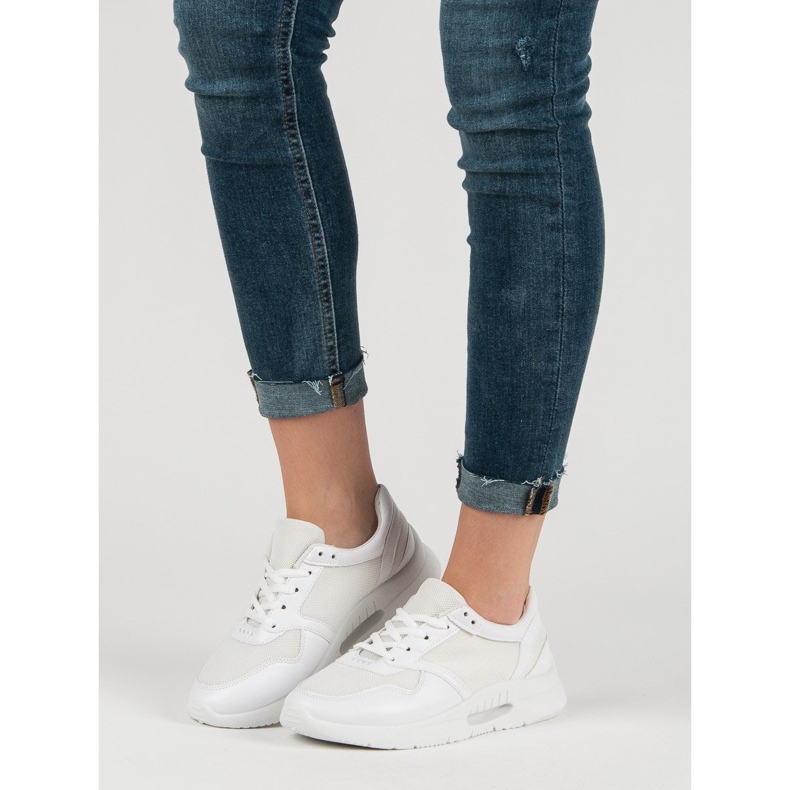 Sznurowane Buty Sportowe białe 2