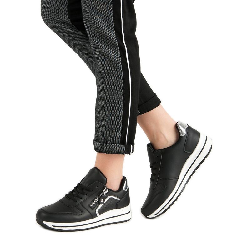 Czarne Buty Sportowe 2