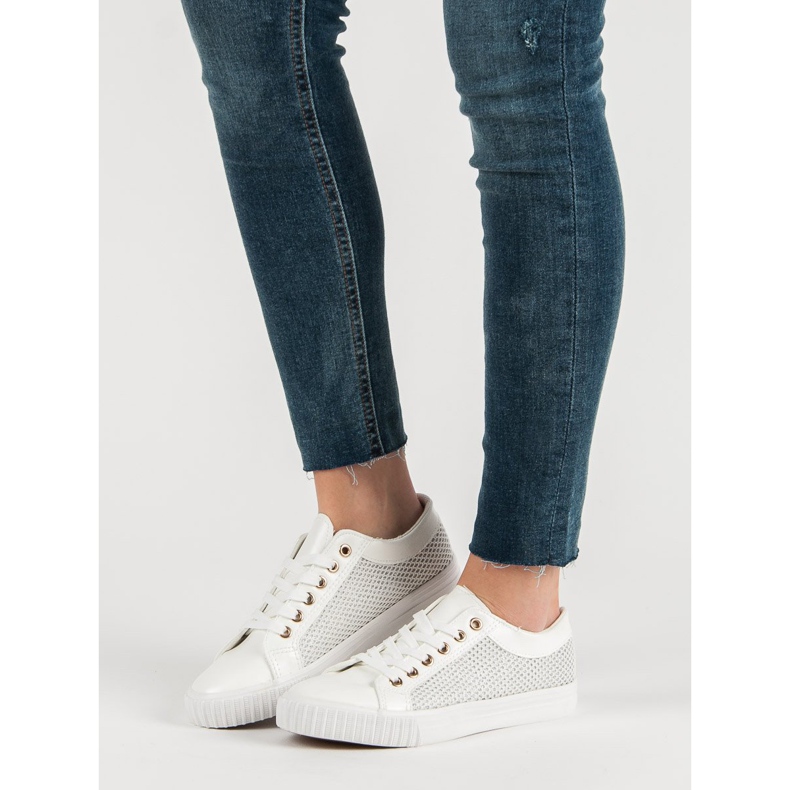 Muto Białe Trampki Z Siateczką 1