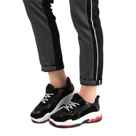 Small Swan Sneakersy Na Platformie czarne 1