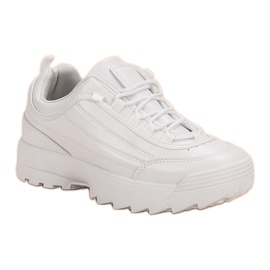 Sneakersy Na Platformie białe 2