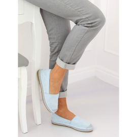Espadryle zamszowe niebieskie AF40 LT.BLUE 1