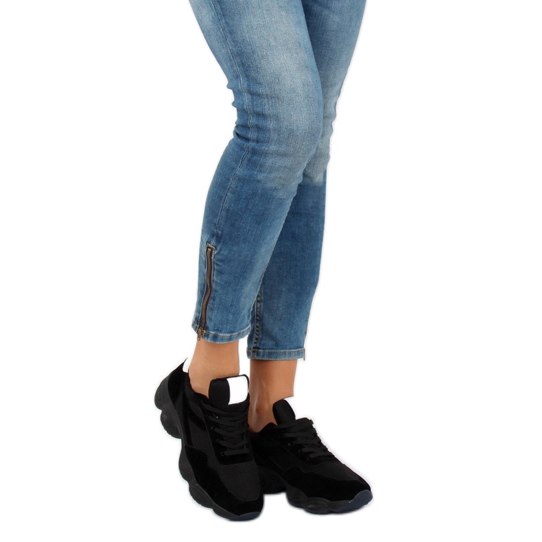 Buty sportowe czarne E-102 Black 1
