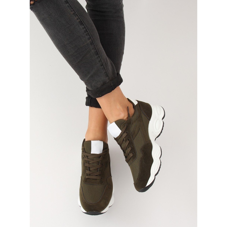 Buty sportowe zielone E-102 Army Green 2