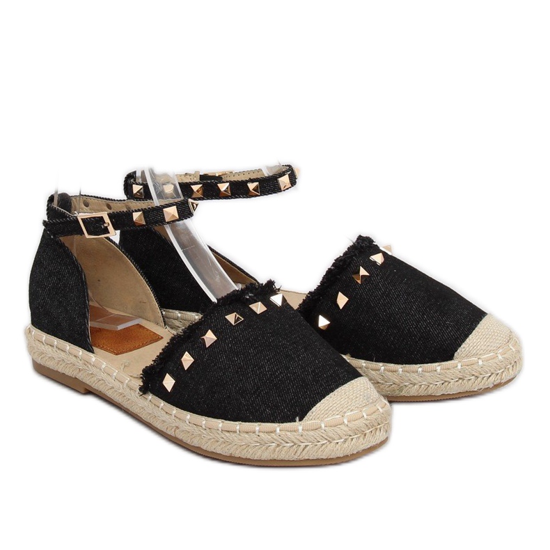 Espadryle jeansowe czarne CH-1K211 Black 2