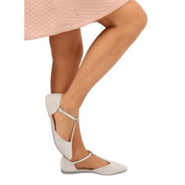 Baleriny z paskiem szare A321 Grey 1