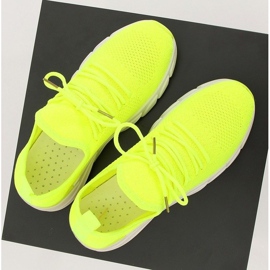 Buty sportowe żółte 7766-Y Yellow 3