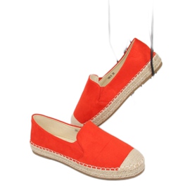 Espadryle damskie pomarańczowe 180-5 Orange 1