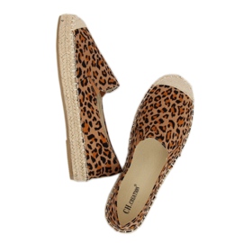 Espadryle damskie leopard 180-5 Leopard brązowe wielokolorowe 1