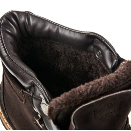 Haker Sznurowane Botki brązowe 1