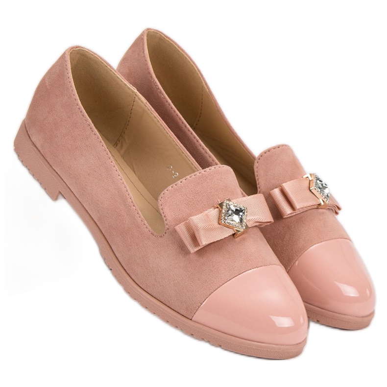 Lordsy Z Lakierowanym Noskiem różowe 2