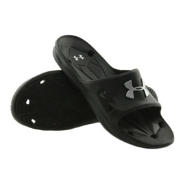 Klapki Under Armour Locker III SL M 1287325-001 czarne szare 4
