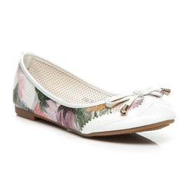 Sergio Todzi Baleriny Flower białe 1