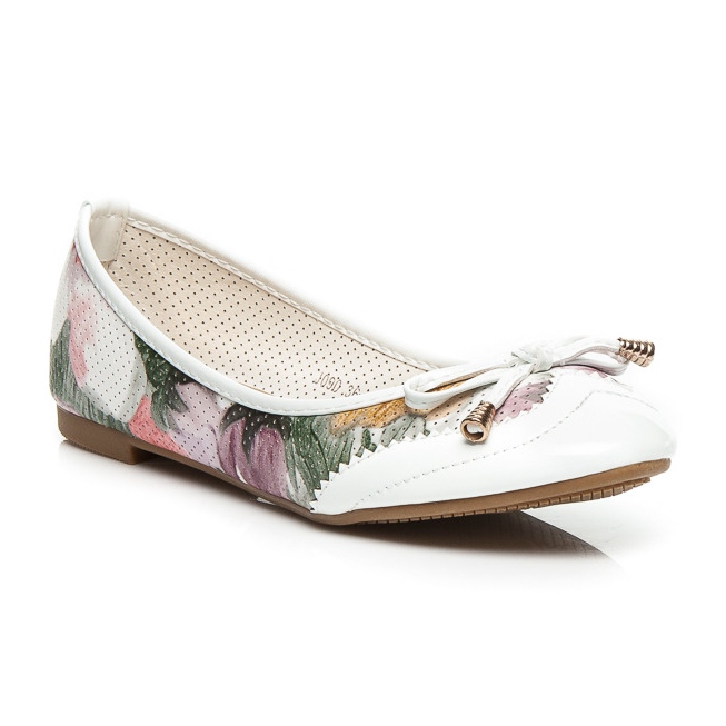 Sergio Todzi Baleriny Flower białe 1