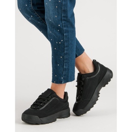 Sneakersy Na Platformie czarne 1