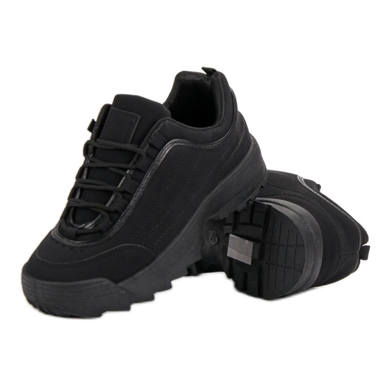 Sneakersy Na Platformie czarne 2