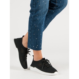 Przewiewne Buty Sportowe czarne 1