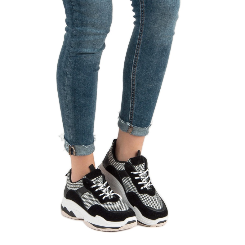 Kylie Sneakersy Na Platformie czarne 1