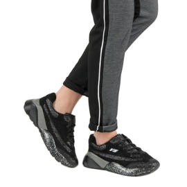 Buty Sportowe Z Brokatem VICES czarne 1