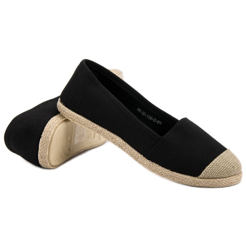 Modne Czarne Espadryle 1