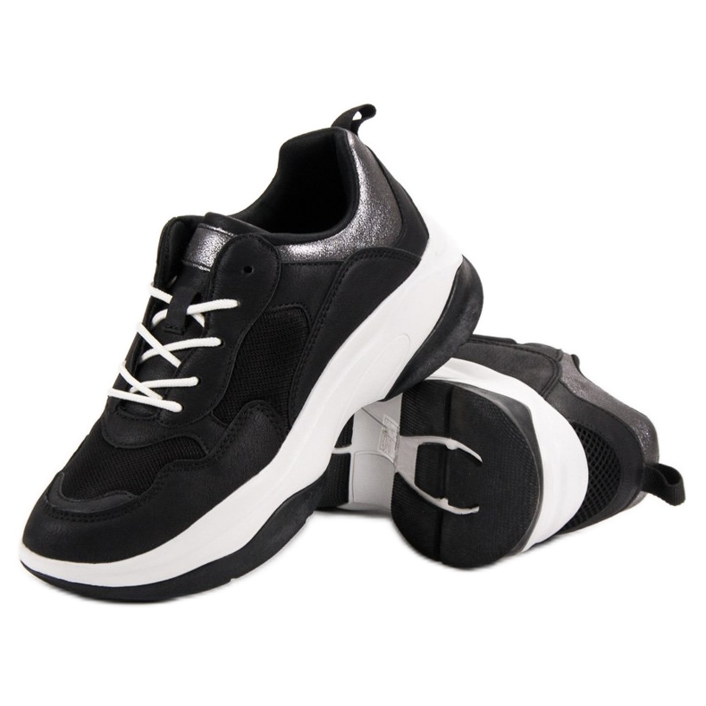 Kylie Modne Czarne Sneakersy 2