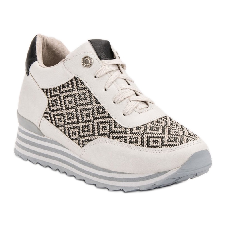 Aclys Sneakersy Ze Wzorem brązowe 1