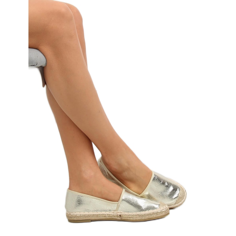 Espadryle metaliczne złote A645-ESP-1 Gold złoty 1