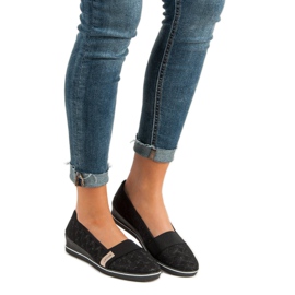 Tekstylne Baleriny VINCEZA czarne 1