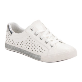 Kylie Białe Trampki W Gwiazdki 1