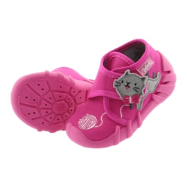 Befado obuwie dziecięce 523P013 różowe szare 5