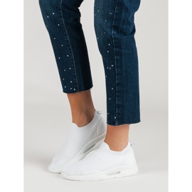 Tekstylne Obuwie Sportowe białe 2