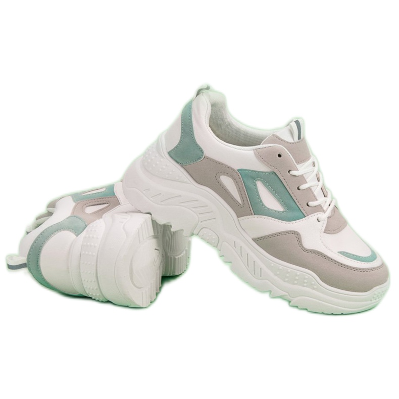 Sneakersy Na Platformie białe 1