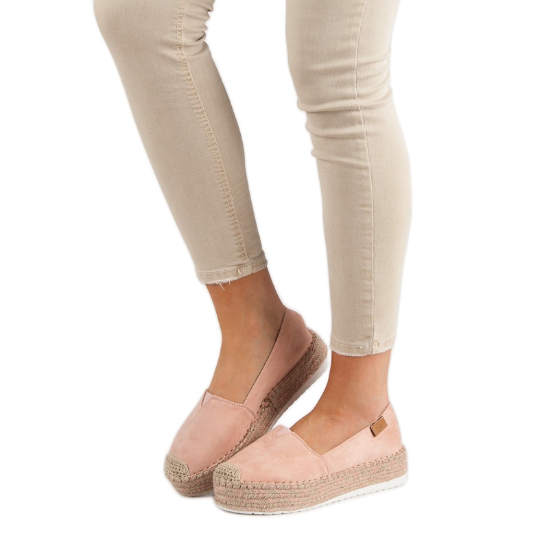 Forever Folie Różowe Espadryle Na Platformie 1