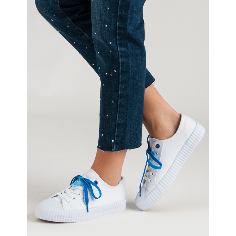 Yes Mile Modne Białe Trampki 2