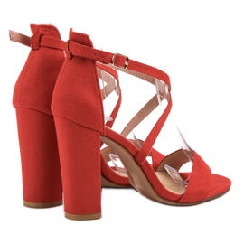 Seastar Eleganckie Czerwone Sandały 1