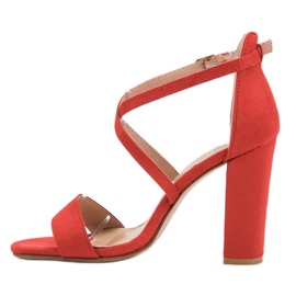 Seastar Eleganckie Czerwone Sandały 6