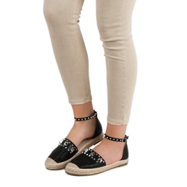 Bestelle Czarne Rockowe Espadryle 2