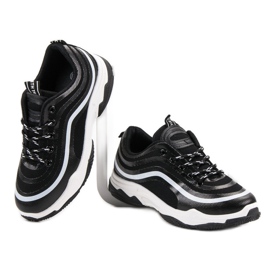 Tekstylne Buty Sportowe czarne 1