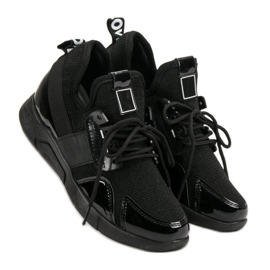 Czarne Wsuwane Sneakersy 1