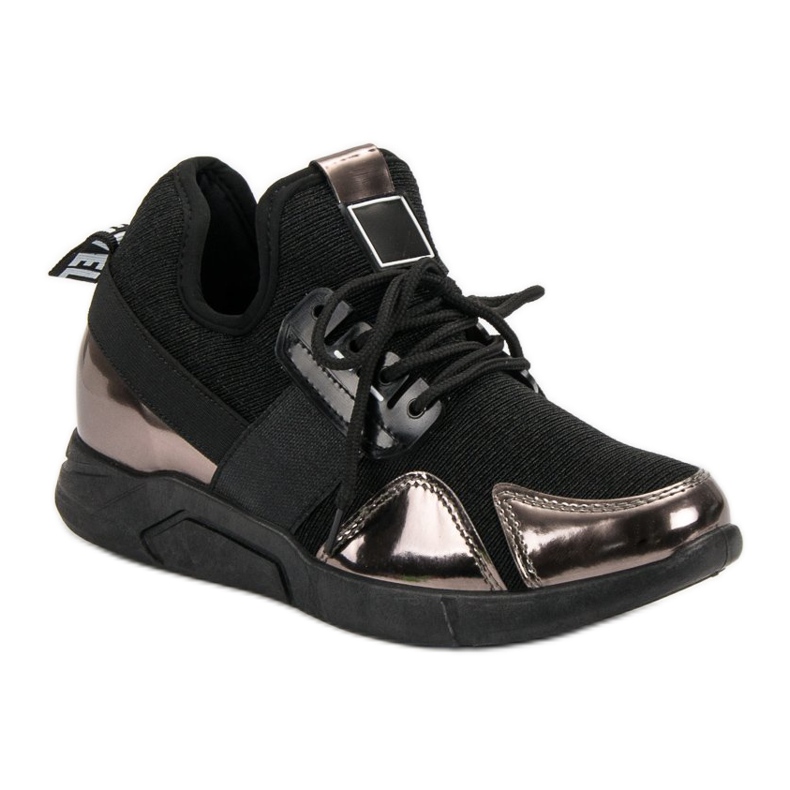 Czarne Wsuwane Sneakersy 1