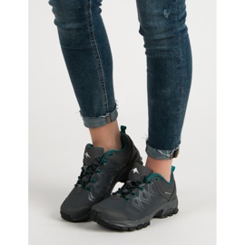 Grafitowe Obuwie Trekkingowe szare 2