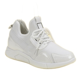 Białe Wsuwane Sneakersy 2