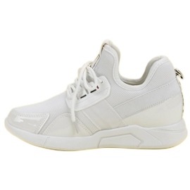 Białe Wsuwane Sneakersy 3