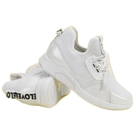 Białe Wsuwane Sneakersy 5
