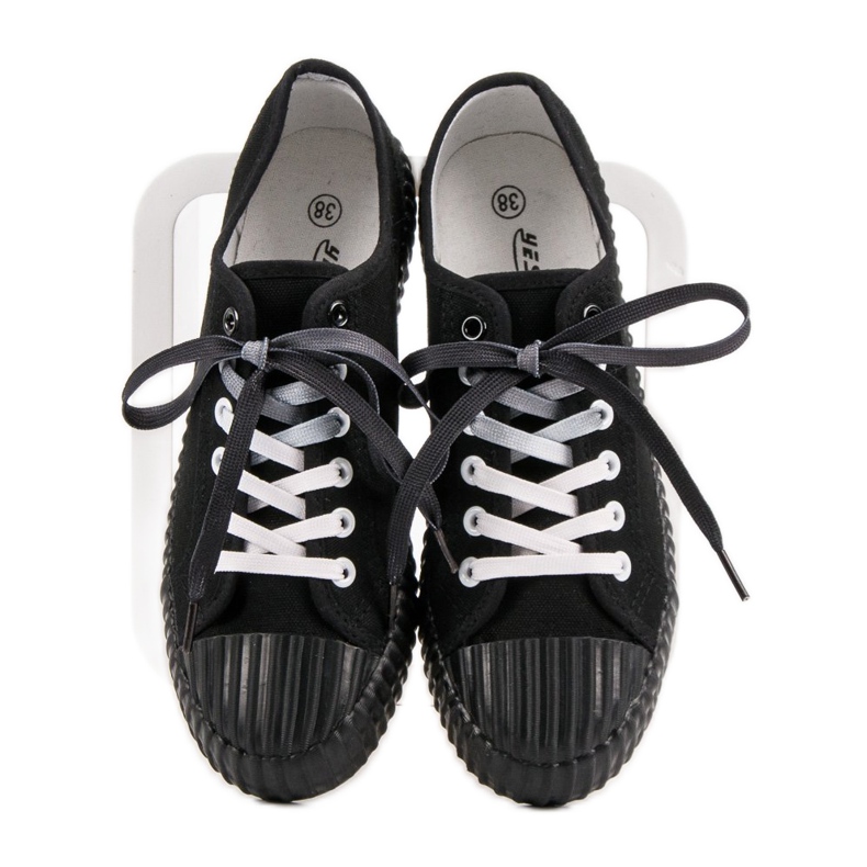 Yes Mile Modne Czarne Trampki 1