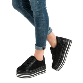 Weide Sneakersy Na Platformie czarne 1