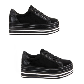 Weide Sneakersy Na Platformie czarne 2
