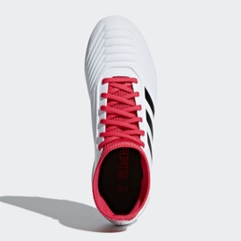 Buty piłkarskie adidas Predator 18.3 Fg Jr CP9011 białe wielokolorowe 2
